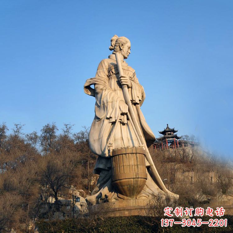 泉州景区景点历史名人古代著名美女文姜大型景观雕塑