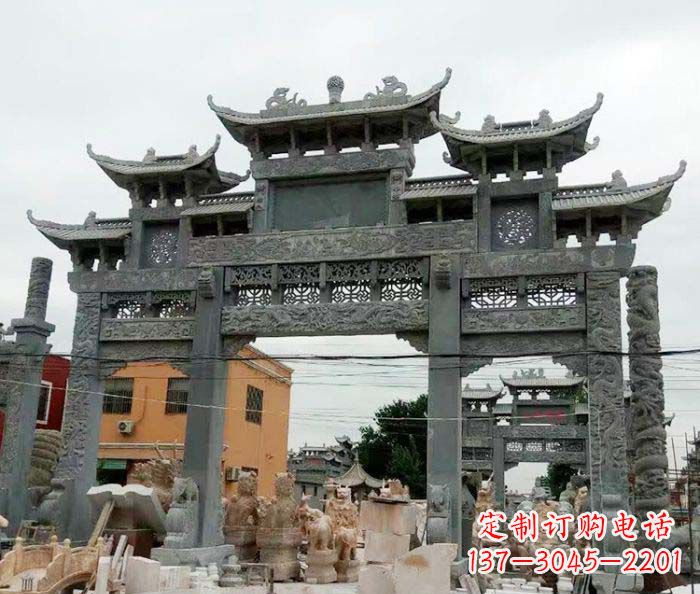 泉州石雕牌坊,精致雕塑让你完美点缀
