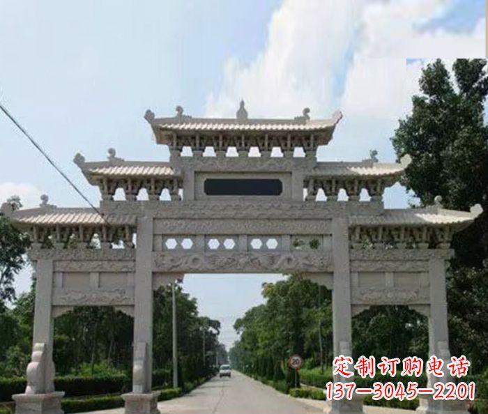泉州高品质牌坊石雕,专为客户量身定制