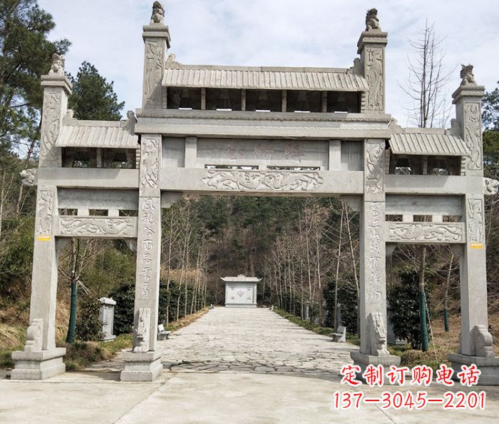 泉州中领雕塑定制牌坊石雕