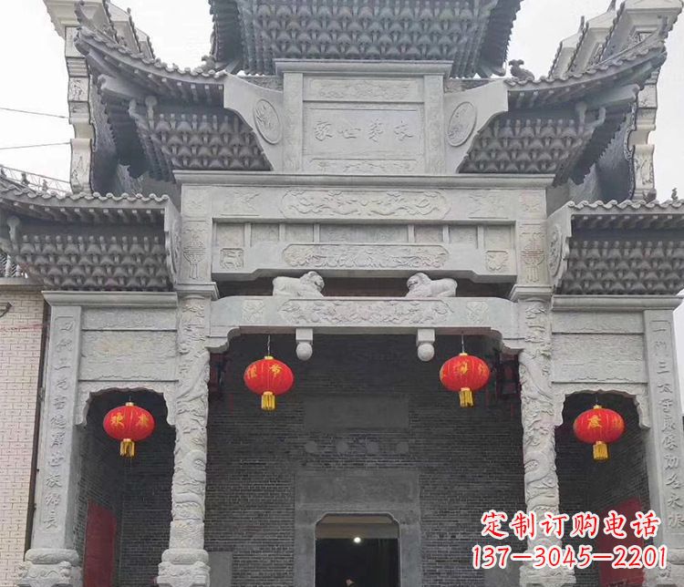 泉州中领雕塑:专业定制牌坊石雕