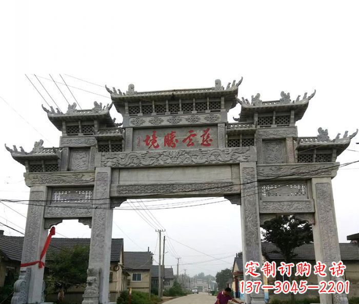 泉州中领雕塑--别具一格的石雕牌坊