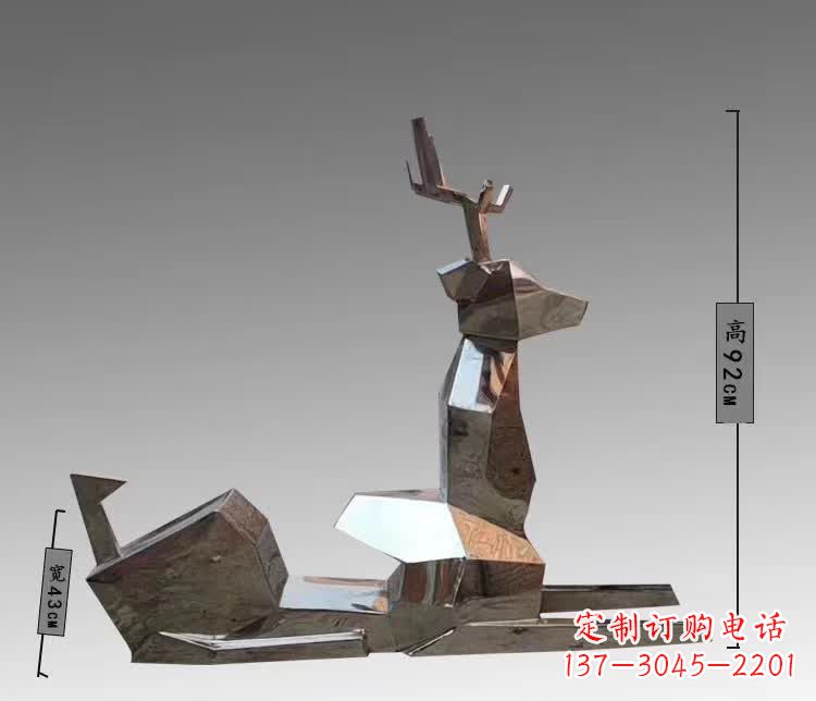 泉州中领雕塑为您带来一款全新的不锈钢梅花鹿雕…