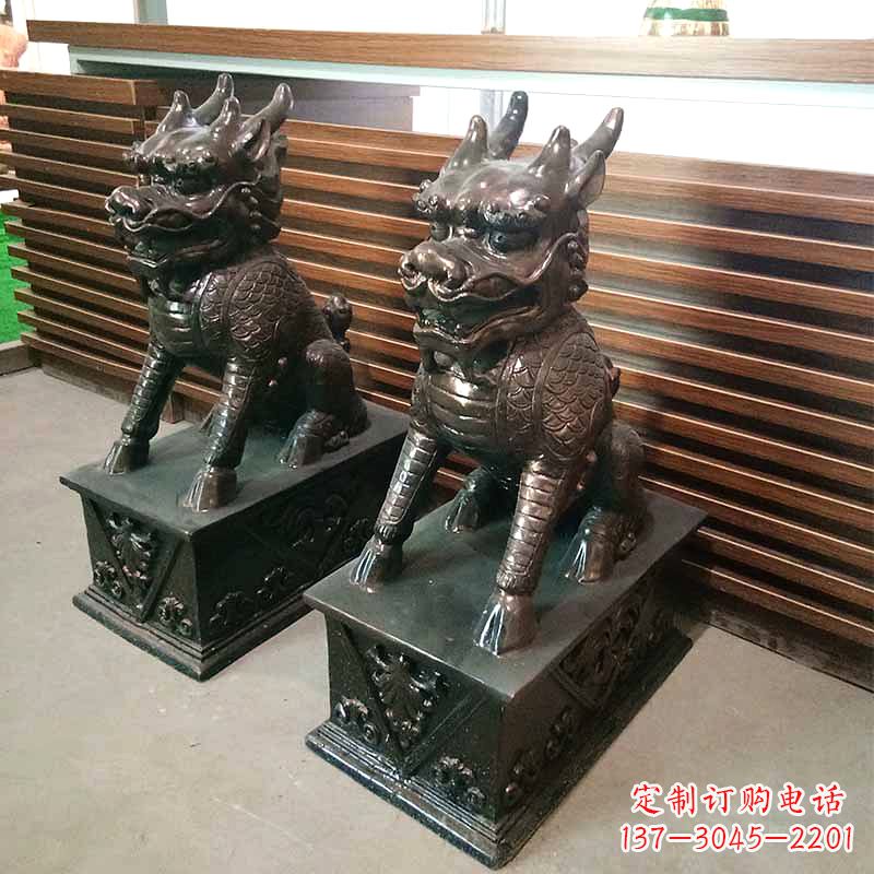 泉州看门铜雕麒麟
