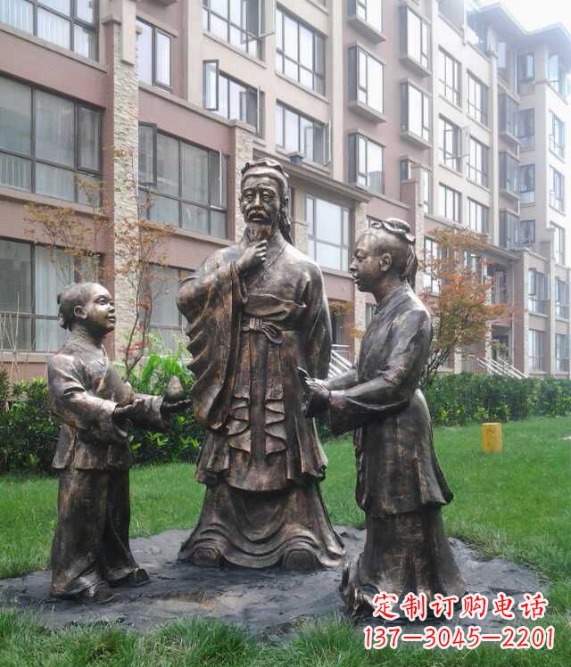 泉州孔融让梨古代人物雕塑