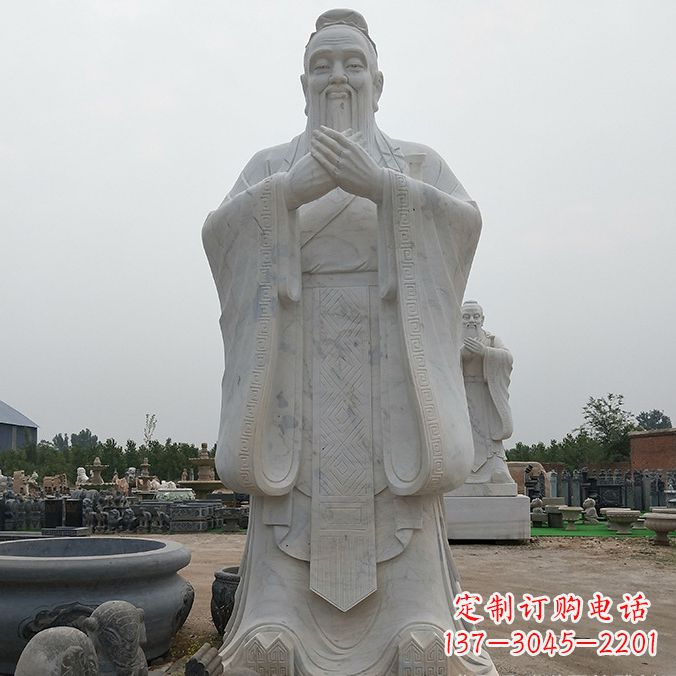 泉州传承自然美学,济南中领雕塑青铜孔子雕塑