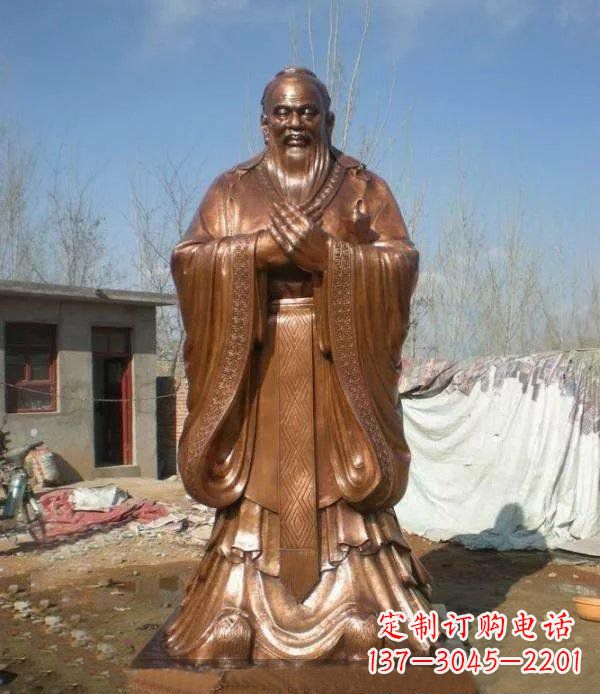 泉州精致铸造——领雕塑出品的孔子铜雕