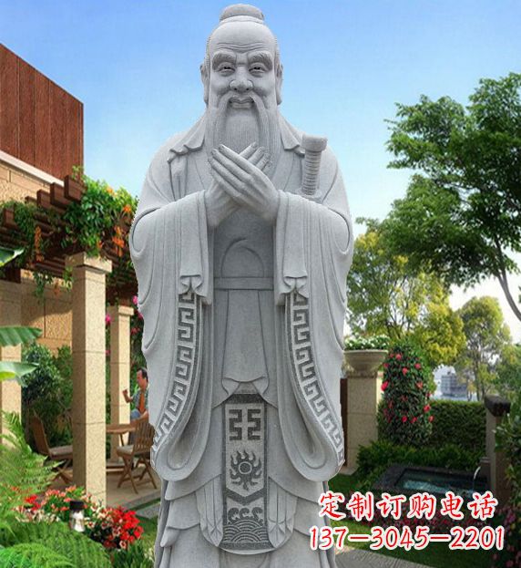 泉州备受尊崇的孔子青铜雕塑