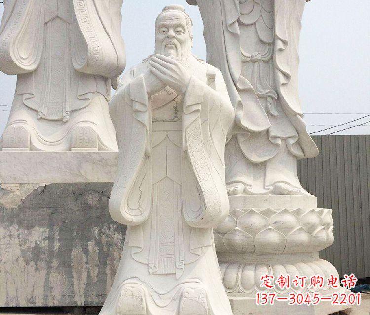 泉州领雕塑让孔子神态永驻——孔子三雕像
