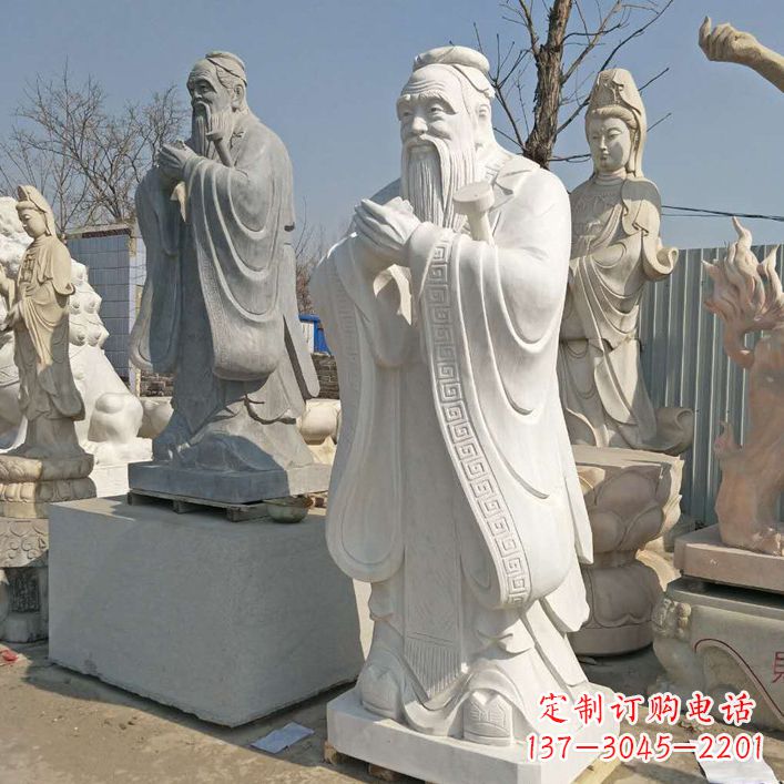泉州雕塑大师之作:孔子铜雕