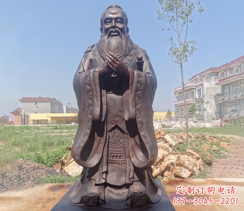 泉州拥有历史传承的孔子铜雕
