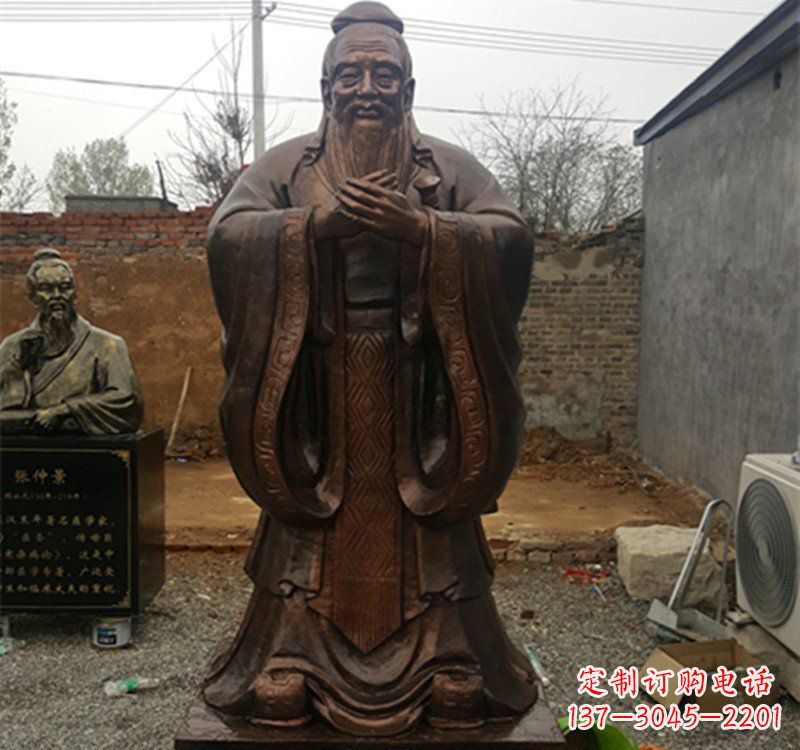 泉州体现传统文化魅力精美孔子雕塑