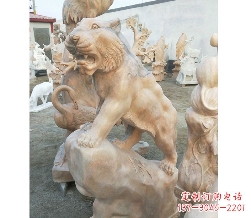 泉州高端石雕老虎,让你的公园里更加精彩