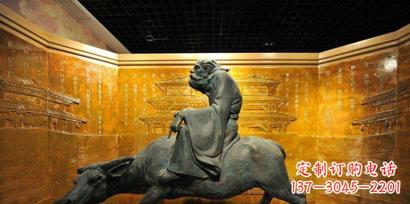 泉州精美老子骑牛铜雕,领略古代文化魅力