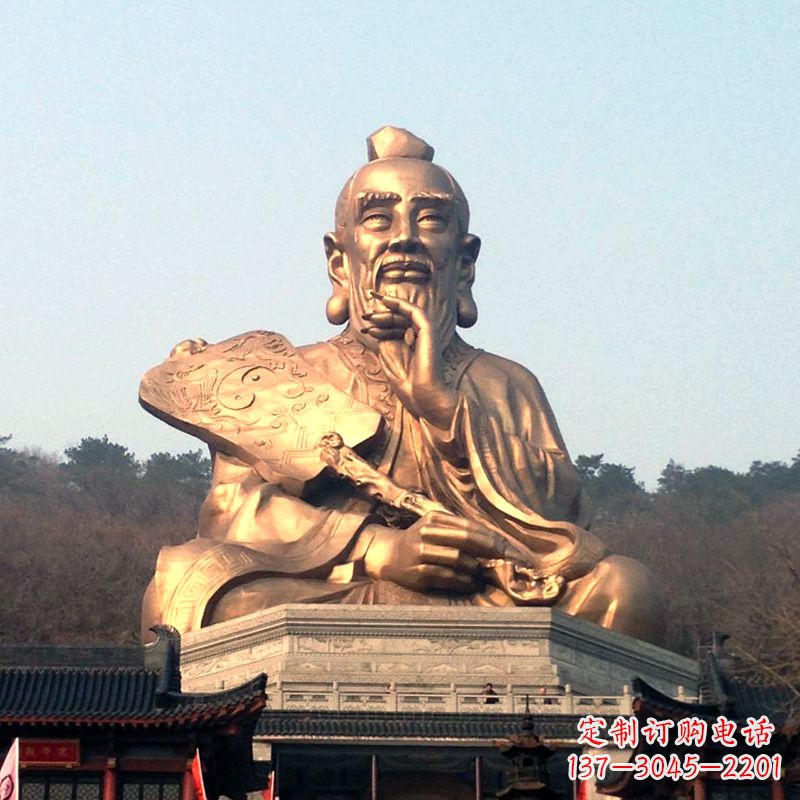 泉州老子铜雕像