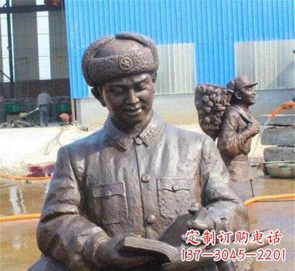 泉州雷锋校园英雄名人铜雕