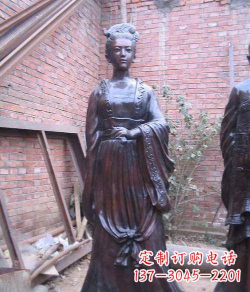 泉州李清照铜雕