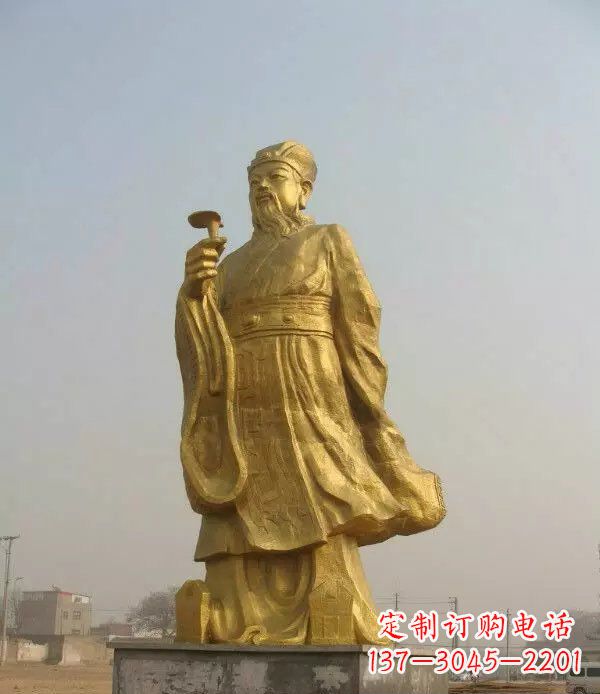 泉州精美绝伦的李时珍铜雕