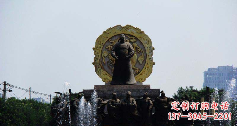 泉州李世民古代名人铜雕