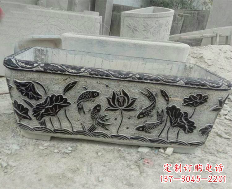 泉州浮雕仿古式水缸雕塑,令人惊艳