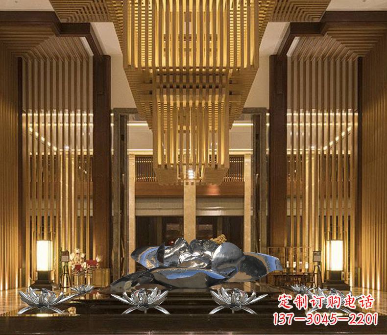 泉州莲花不锈钢雕塑