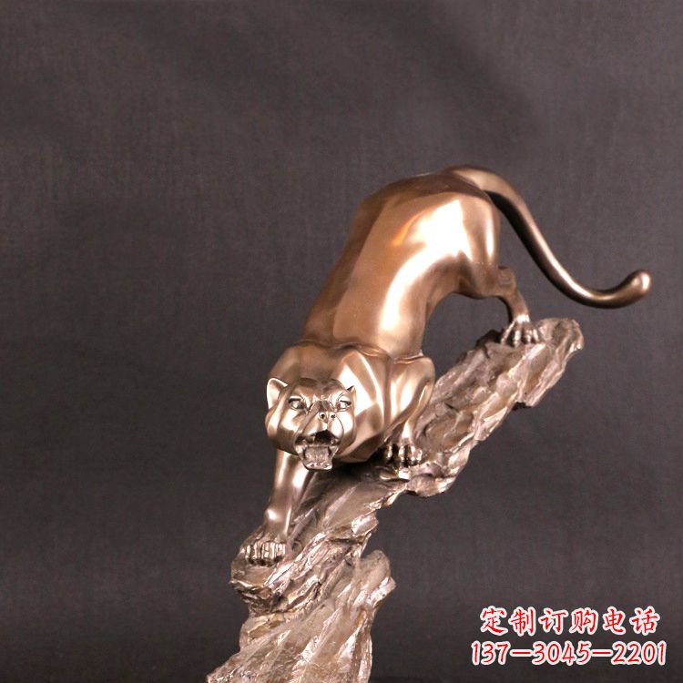 泉州猎豹玻璃钢雕塑——高级定制精美雕塑