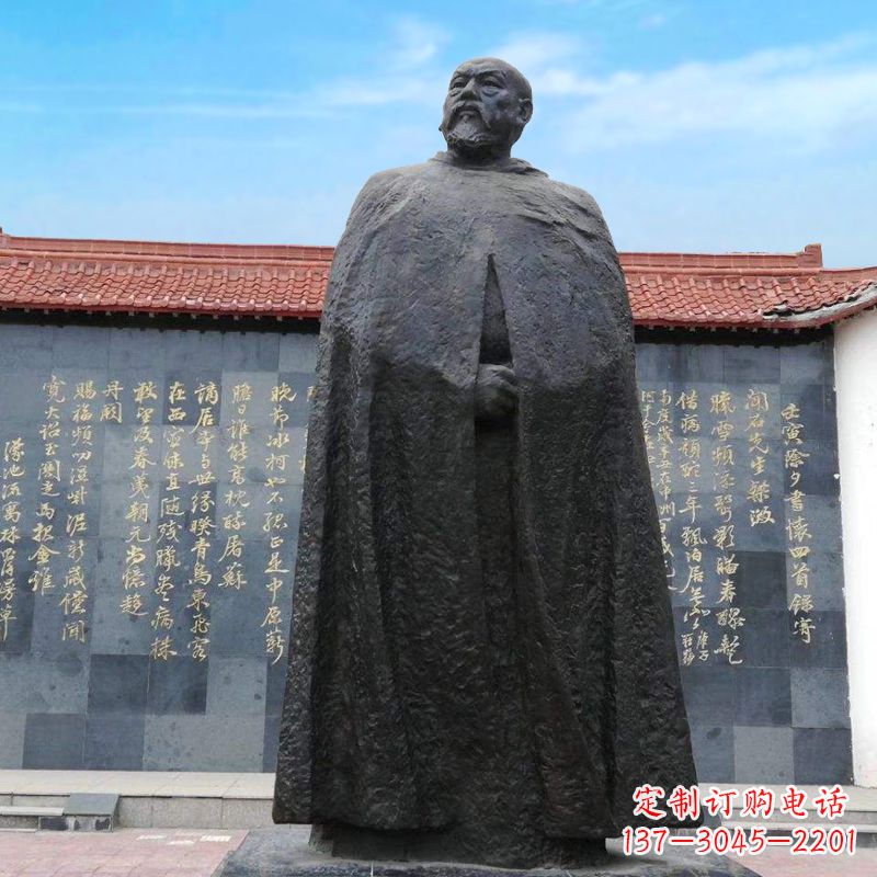 泉州精美手工雕刻林则徐铜雕像