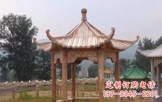 泉州营造古朴悠然的凉亭石雕