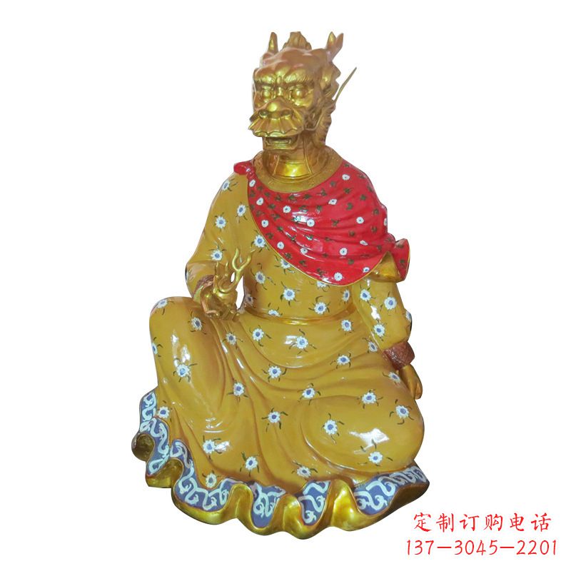 泉州龙-玻璃钢彩绘生肖雕塑