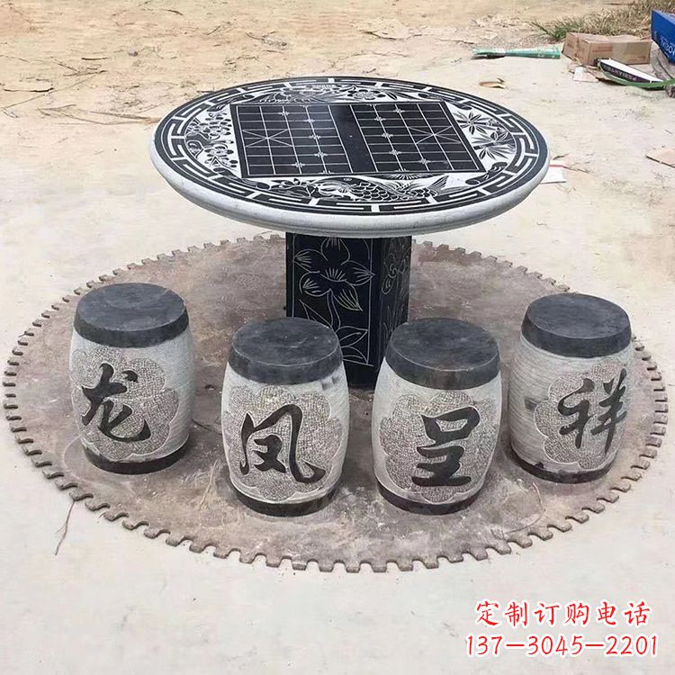 泉州仿古雕塑石桌凳,带来雍容华贵气质