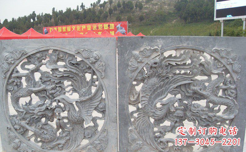 泉州龙凤呈祥公园景观石雕--精美绝伦的龙凤陪伴