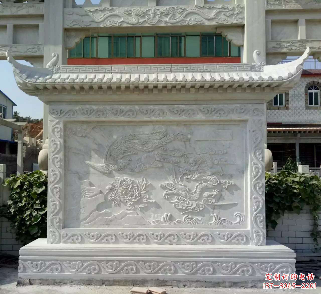 泉州墙面影壁石雕,让龙凤陪您共度美好!