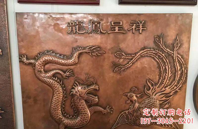 泉州中领雕塑|传统铜雕龙凤精美雕塑