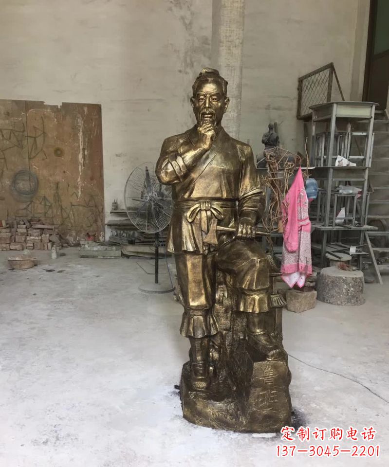泉州精美鲁班古代人物雕塑