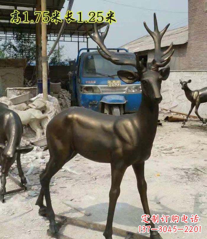 泉州艺术精美，高品质鹿铜雕塑