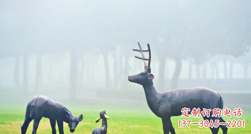泉州鹿一家:精美绝伦的动物铜雕