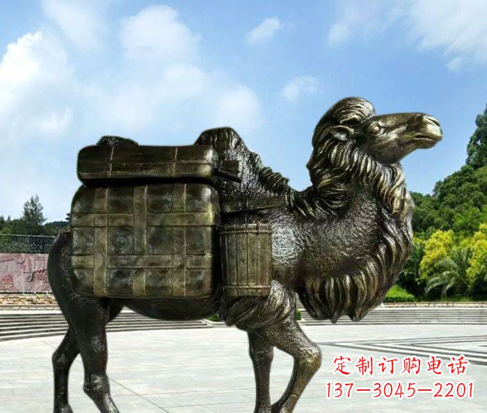 泉州骆驼动物铜雕 (3)