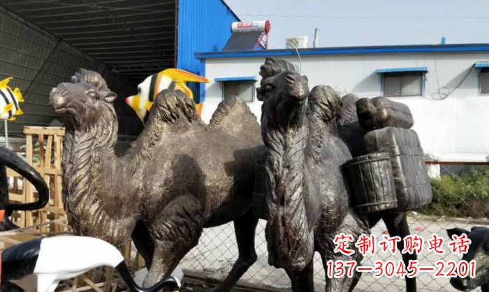 泉州骆驼铜雕塑 (2)