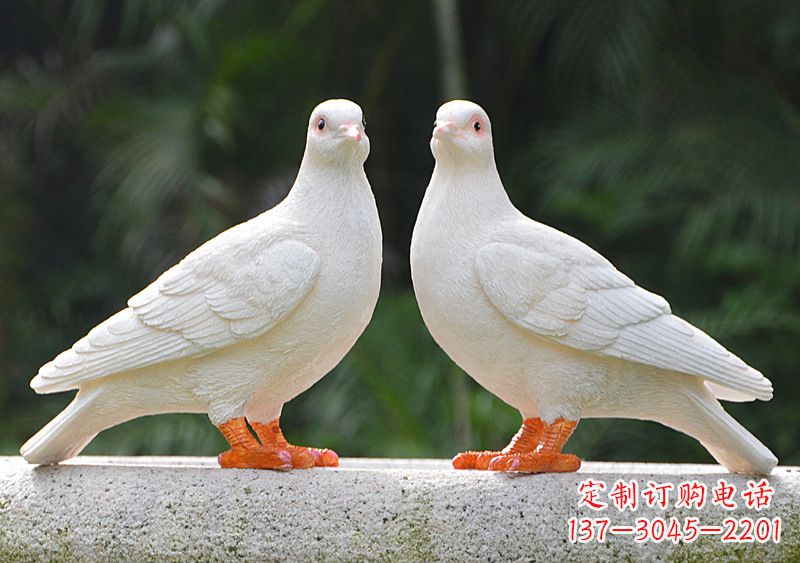 泉州华丽和平鸽雕塑,缔造美好新世界