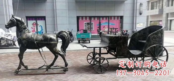 泉州高质量马车景观铜雕