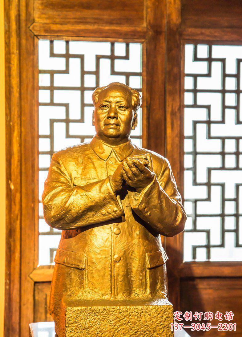 泉州毛主席半身像伟人铜雕