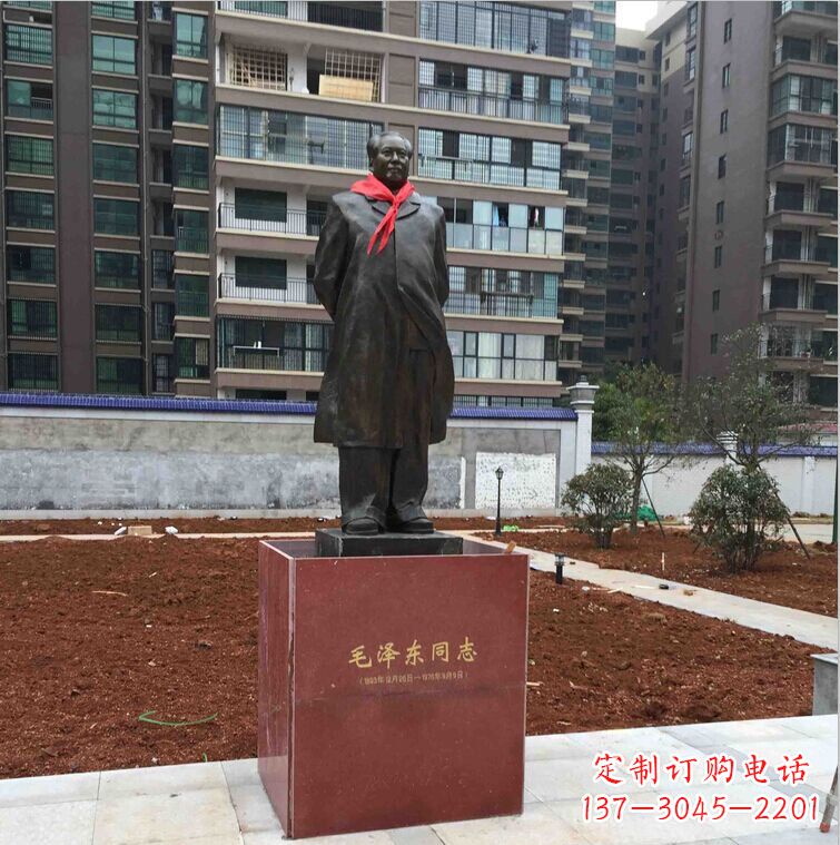 泉州毛主席消防支队伟人铜雕