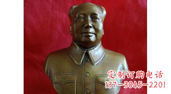 泉州毛主席伟人胸像铜雕