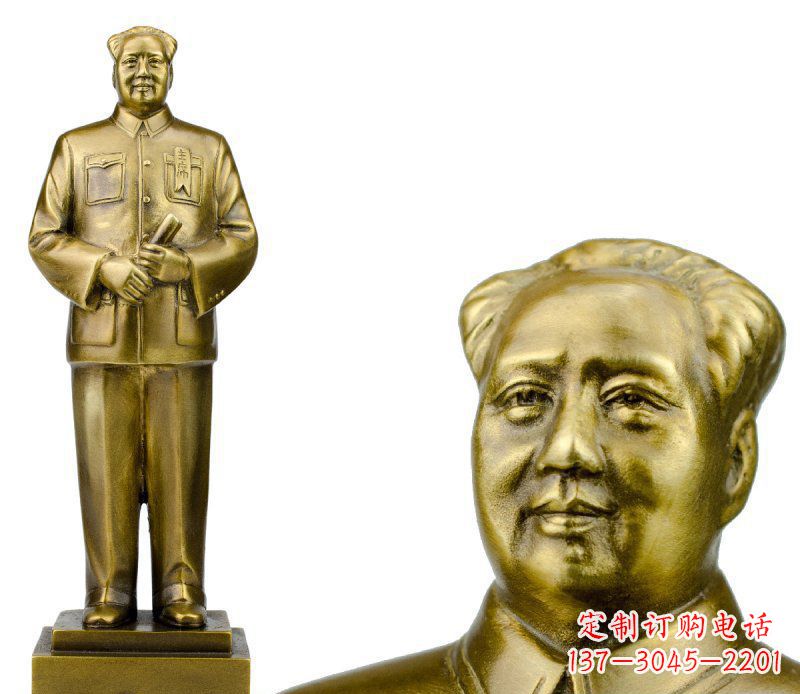 泉州毛主席校园人物铜雕 (2)