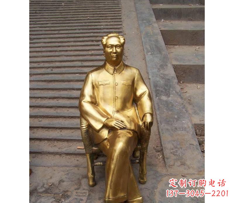 泉州毛主席坐像伟人铜雕