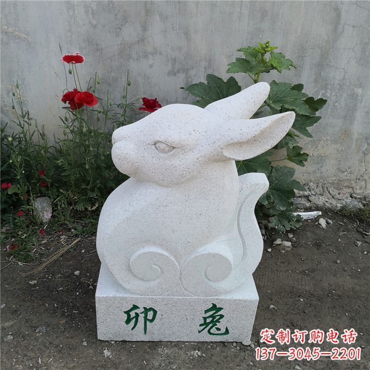 泉州时尚汉白玉动物雕塑