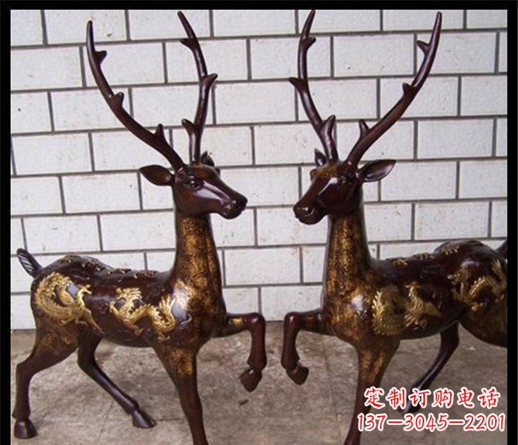 泉州中领雕塑梅花鹿玻璃钢动物雕塑是一款造型精…