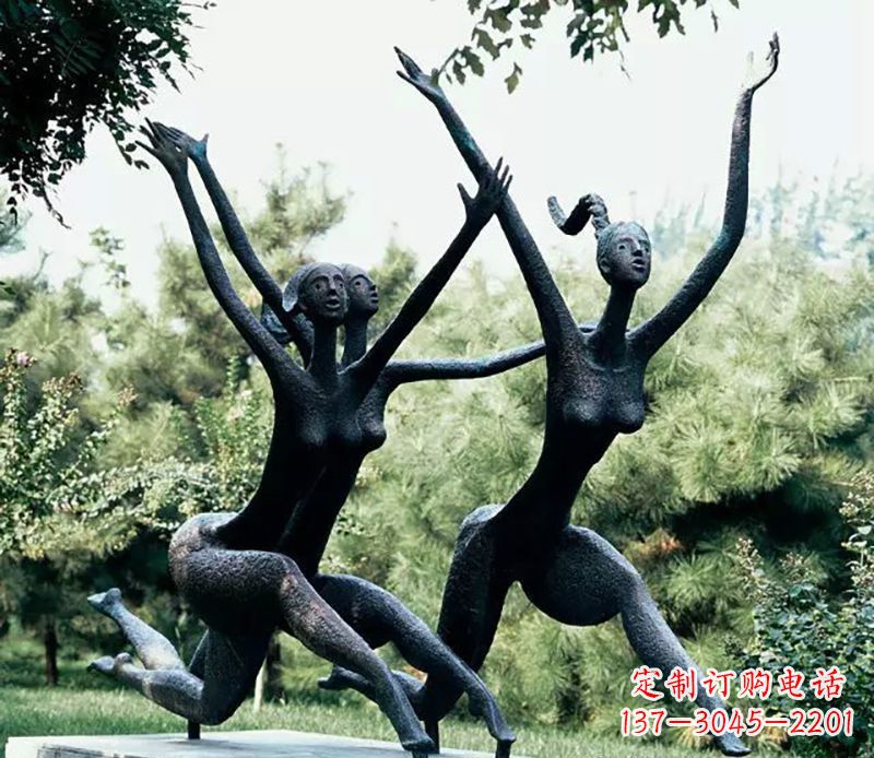 泉州精美美女铜雕——绽放出精灵般的美丽