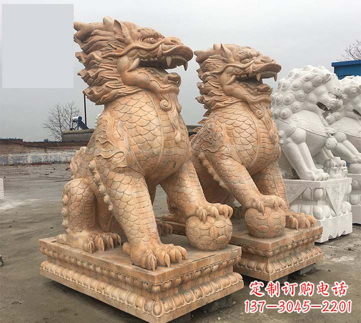 泉州麒麟石雕,雕刻精美,让您眼前一亮