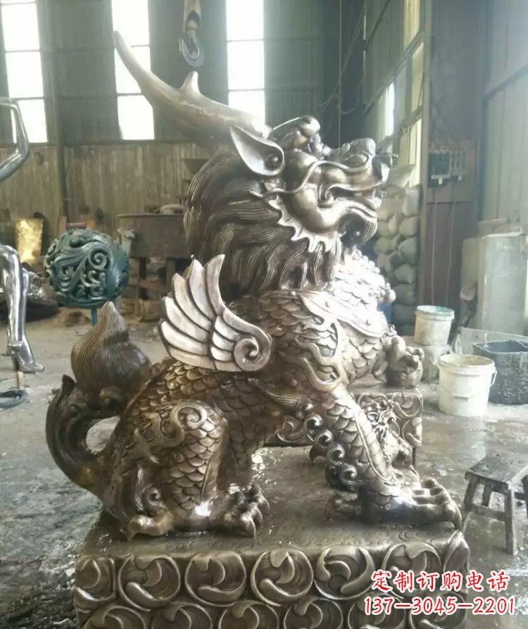 泉州精美的麒麟雕塑--专属于你的艺术装饰